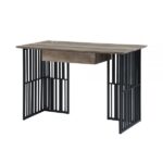 Antique Oak & Black Finish Zudora Desk OF01760 By ACME Home Office Desks Mobilia Cleopatra 16 Antique Oak & Black Finish Zudora Desk OF01760 By ACME 16