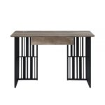 Antique Oak & Black Finish Zudora Desk OF01760 By ACME Home Office Desks Mobilia Cleopatra 17 Antique Oak & Black Finish Zudora Desk OF01760 By ACME 17