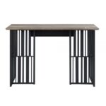 Antique Oak & Black Finish Zudora Desk OF01760 By ACME Home Office Desks Mobilia Cleopatra 18 Antique Oak & Black Finish Zudora Desk OF01760 By ACME 18