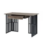 Antique Oak & Black Finish Zudora Desk OF01760 By ACME Home Office Desks Mobilia Cleopatra 19 Antique Oak & Black Finish Zudora Desk OF01760 By ACME 19