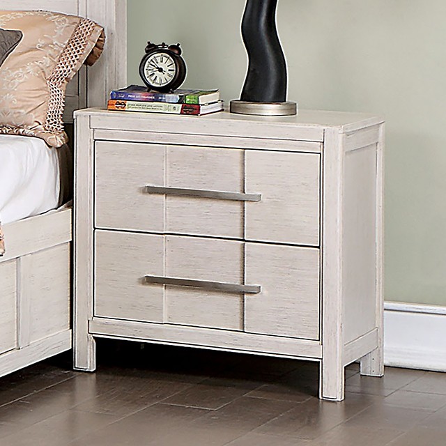 White Berenice Night Stand CM7580WH-N By Furniture of America