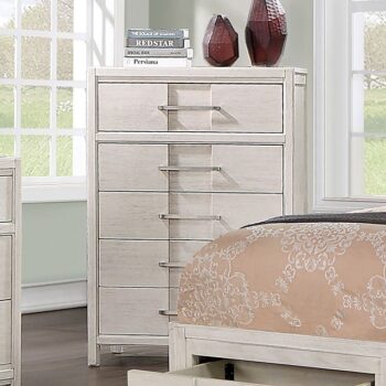White Berenice Chest CM7580WH-C By Furniture of America