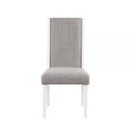 Gray Linen & White Hollyn Side Chair DN02160 By ACME Dining Chair & Bench Mobilia Cleopatra 14 Gray Linen & White Hollyn Side Chair DN02160 By ACME 14