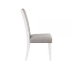 Gray Linen & White Hollyn Side Chair DN02160 By ACME Dining Chair & Bench Mobilia Cleopatra 15 Gray Linen & White Hollyn Side Chair DN02160 By ACME 15
