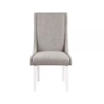 Gray Linen & White Hollyn Side Chair DN02161 By ACME Dining Chair & Bench Mobilia Cleopatra 14 Gray Linen & White Hollyn Side Chair DN02161 By ACME 14