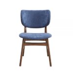 Blue Fabric & Walnut Finish Bevis Side Chair DN02313 By ACME Dining Chair & Bench Mobilia Cleopatra 16 Blue Fabric & Walnut Finish Bevis Side Chair DN02313 By ACME 16