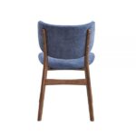 Blue Fabric & Walnut Finish Bevis Side Chair DN02313 By ACME Dining Chair & Bench Mobilia Cleopatra 17 Blue Fabric & Walnut Finish Bevis Side Chair DN02313 By ACME 17