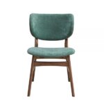 Green Fabric & Walnut Finish Bevis Side Chair DN02314 By ACME Dining Chair & Bench Mobilia Cleopatra 16 Green Fabric & Walnut Finish Bevis Side Chair DN02314 By ACME 16