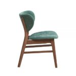 Green Fabric & Walnut Finish Bevis Side Chair DN02314 By ACME Dining Chair & Bench Mobilia Cleopatra 18 Green Fabric & Walnut Finish Bevis Side Chair DN02314 By ACME 18