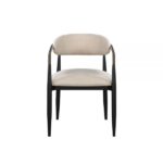 Beige Fabric & Black Jaramillo Side Chair DN02142 By ACME Dining Chair & Bench Mobilia Cleopatra 14 Beige Fabric & Black Jaramillo Side Chair DN02142 By ACME 14