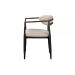 Beige Fabric & Black Jaramillo Side Chair DN02142 By ACME Dining Chair & Bench Mobilia Cleopatra 15 Beige Fabric & Black Jaramillo Side Chair DN02142 By ACME 15