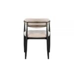 Beige Fabric & Black Jaramillo Side Chair DN02142 By ACME Dining Chair & Bench Mobilia Cleopatra 16 Beige Fabric & Black Jaramillo Side Chair DN02142 By ACME 16