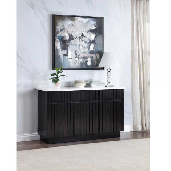 Engineering Marble & Black Jaramillo Server DN02475 By ACME
