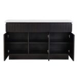 Engineering Marble & Black Jaramillo Server DN02475 By ACME Servers Mobilia Cleopatra 14 Engineering Marble & Black Jaramillo Server DN02475 By ACME 14