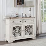 Oak & White Florian Server DN01656 By ACME Servers Mobilia Cleopatra 11 Oak & White Florian Server DN01656 By ACME 11