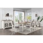 Oak & White Florian Server DN01656 By ACME Servers Mobilia Cleopatra 14 Oak & White Florian Server DN01656 By ACME 14