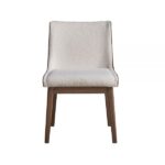 White Boucle, Brown Velvet & Walnut Ginny Side Chair DN02308 By ACME 18