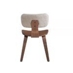 White Boucle & Walnut Casson Side Chair DN02311 By ACME Dining Chair & Bench Mobilia Cleopatra 15 White Boucle & Walnut Casson Side Chair DN02311 By ACME 15