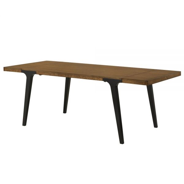 Walnut & Black Hillary Dining Table DN02305 By ACME
