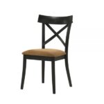 Brown Leather & Black Hillary Side Chair DN02306 By ACME Dining Chair & Bench Mobilia Cleopatra 13 Brown Leather & Black Hillary Side Chair DN02306 By ACME 13