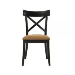 Brown Leather & Black Hillary Side Chair DN02306 By ACME Dining Chair & Bench Mobilia Cleopatra 14 Brown Leather & Black Hillary Side Chair DN02306 By ACME 14