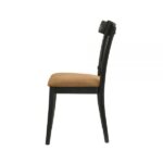 Brown Leather & Black Hillary Side Chair DN02306 By ACME Dining Chair & Bench Mobilia Cleopatra 15 Brown Leather & Black Hillary Side Chair DN02306 By ACME 15