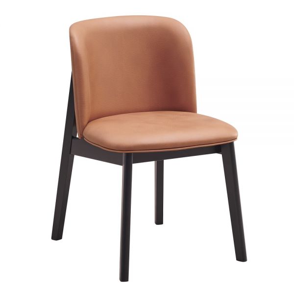 Camel Microfiber Eliora Side Chair DN02367 By ACME