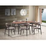 Natural & Black Lanae Dining Table DN02364 By ACME 23