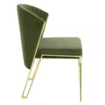 Green Velvet Fallon Side Chair DN01956 By ACME Dining Chair & Bench Mobilia Cleopatra 22 Green Velvet Fallon Side Chair DN01956 By ACME 22
