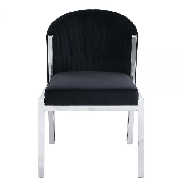 Black Velvet Fallon Side Chair DN01955 By ACME