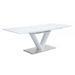 White High Gloss Gallegos Dining Table DN01947 By ACME 15