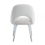 White Velvet Zemirah Side Chair DN02234 By ACME Dining Chair & Bench Mobilia Cleopatra 19 White Velvet Zemirah Side Chair DN02234 By ACME 19