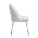 White Velvet Zemirah Side Chair DN02234 By ACME Dining Chair & Bench Mobilia Cleopatra 20 White Velvet Zemirah Side Chair DN02234 By ACME 20