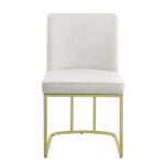 Beige Velvet Zazie Side Chair DN02232 By ACME Dining Chair & Bench Mobilia Cleopatra 14 Beige Velvet Zazie Side Chair DN02232 By ACME 14