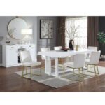 Beige Velvet Zazie Side Chair DN02232 By ACME Dining Chair & Bench Mobilia Cleopatra 17 Beige Velvet Zazie Side Chair DN02232 By ACME 17