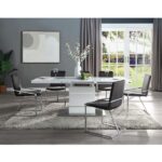 Gray Velvet & Chrome Zlatan Side Chair DN02235 By ACME Dining Chair & Bench Mobilia Cleopatra 23 Gray Velvet & Chrome Zlatan Side Chair DN02235 By ACME 23