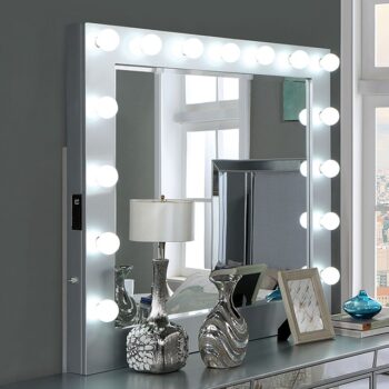 Silver Belladonna Mirror CM7417SV-M By Furniture of America