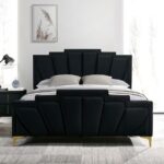 Black/Gold FLORIZEL BED CM7411BK By Furniture of America 11