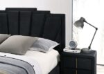 Black/Gold FLORIZEL BED CM7411BK By Furniture of America 14