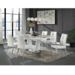 Beige Leather Kamaile Side Chair DN02134 By ACME Dining Chair & Bench Mobilia Cleopatra 20 Beige Leather Kamaile Side Chair DN02134 By ACME 20