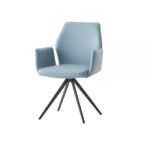 Light Blue Leather Segismunda Side Chair DN02403 By ACME 11