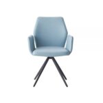 Light Blue Leather Segismunda Side Chair DN02403 By ACME 12