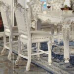 Vendome Counter Height Chair in Pearl Leather DN01516 By ACME Counter Chair Mobilia Cleopatra 17 Vendome Counter Height Chair in Pearl Leather DN01516 By ACME 17