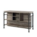 Oak & Sandy Gray Edina Kitchen Island DN01935 By ACME Counter Mobilia Cleopatra 14 Oak & Sandy Gray Edina Kitchen Island DN01935 By ACME 14