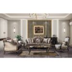 Gold & Black Betria End Table LV01891 By ACME 8