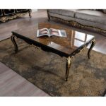 Engineering Stone & Black Betria Coffee Table LV01890 By ACME Luxury Coffee Tables Mobilia Cleopatra 7 Engineering Stone & Black Betria Coffee Table LV01890 By ACME 7