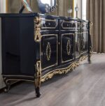 Betria Black and Gold Console Cabinet AC01892 By ACME Accent Console Tables Mobilia Cleopatra 15 Betria Black and Gold Console Cabinet AC01892 By ACME 15