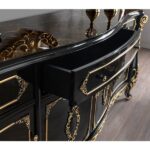 Betria Black and Gold Console Cabinet AC01892 By ACME Accent Console Tables Mobilia Cleopatra 17 Betria Black and Gold Console Cabinet AC01892 By ACME 17