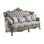 Fabric & Antique Bronze Finish Nayla Sofa LV01780 By ACME 15