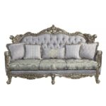 Fabric & Antique Bronze Finish Nayla Sofa LV01780 By ACME 16